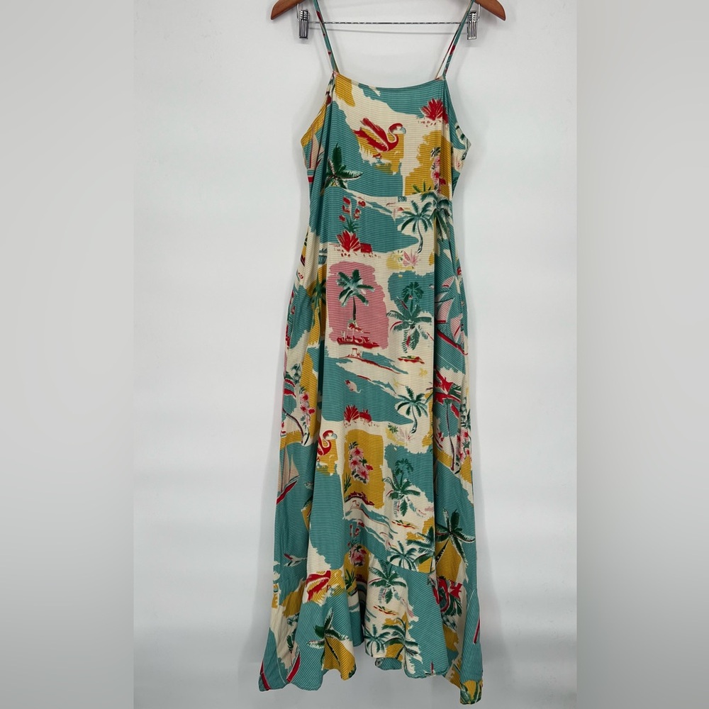 True Destinations Floral Paradise Maxi Dress Size L